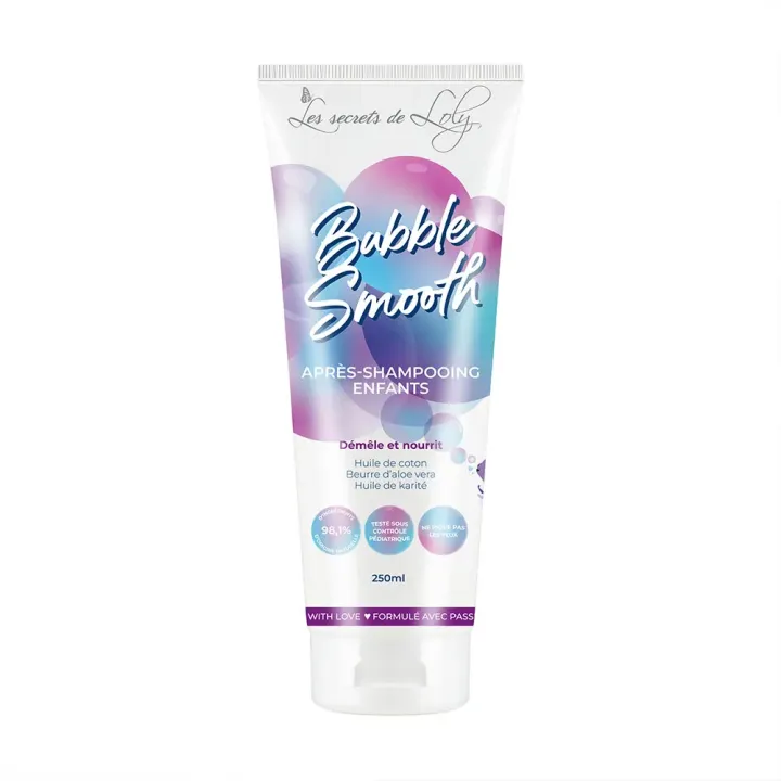 Bubble Smooth après-shampooing enfants Les Secrets de Loly - tube de 250ml