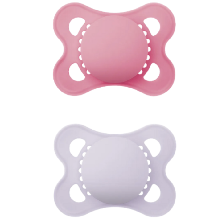 Sucette original silicone 2-6 mois Mam - boite de 2 sucettes - rose