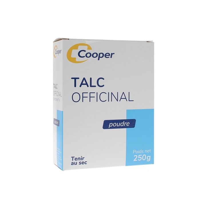 Talc officinal poudre Cooper - boîte de 250 g