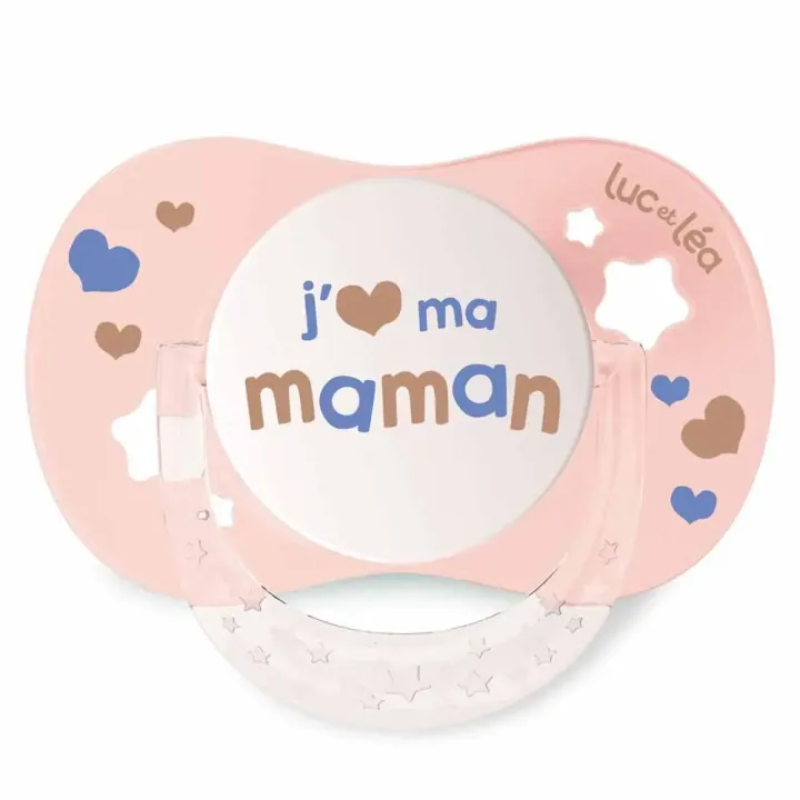 Essentiel sucette collerette confort+ 6/18 mois Luc et Léa - une sucette