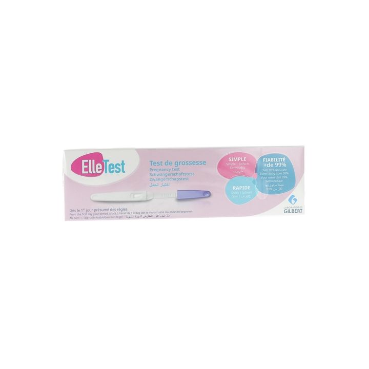 ElleTest test de grossesse dès le 1er jour de retard - 1 test de grossesse