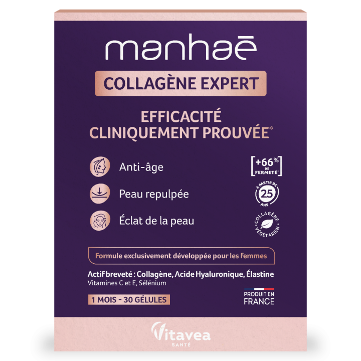 Manhaé Collagène Expert Vitavea - boîte de 30 gélules