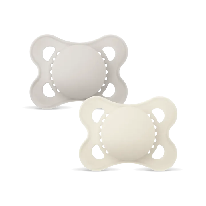 Sucette original silicone 2-6 mois Mam - boite de 2 sucettes - gris