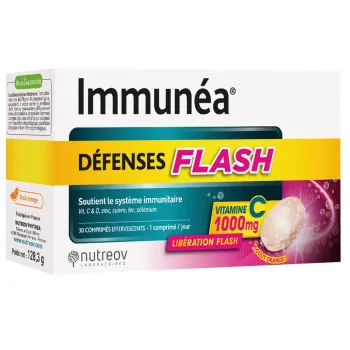 Immunéa défenses flash Nutreov - boite de 30 comprimés effervescents