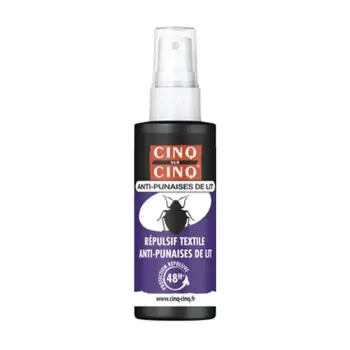 Répulsif textile anti-punaises de lit Cinq Sur Cinq - spray de 50ml