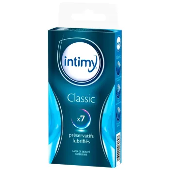 Classic préservatifs lubrifiés Intimy - boite de 7 préservatifs