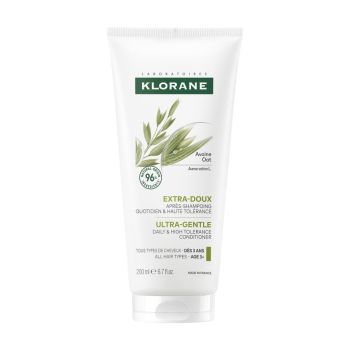 Après-shampoing extra-doux au lait d’Avoine Klorane - tube de 200 ml
