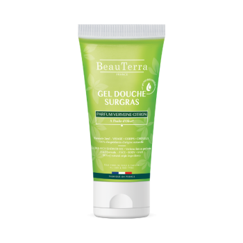 Gel douche Surgras Verveine Citron Corps et Cheveux BeauTerra - tube de 200ml