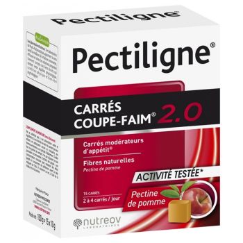 Pectiligne coupe faim Nutreov - boite de 15 carrés