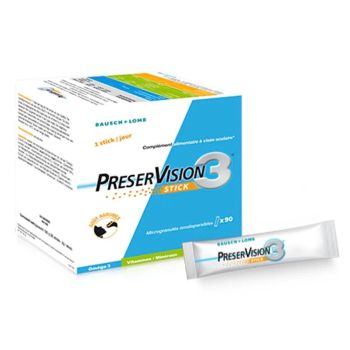 PreserVision 3 à visée oculaire Bausch & Lomb - boîte de 90 sticks orodispersibles