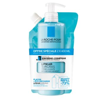 Lipikar surgras cr&egrave;me lavante anti-dess&egrave;chement La Roche Posay
