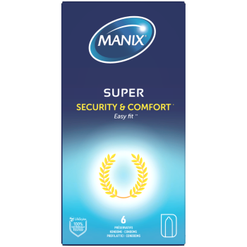 Préservatifs Super Manix - boîte de 6 préservatifs