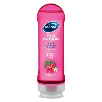 Gel massage intime 2en1 thai passion Manix - flacon de 200ml