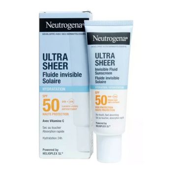 Ultra Sheer Fluide invisible solaire Hydratation SPF50 Neutrogena - tube de 50ml
