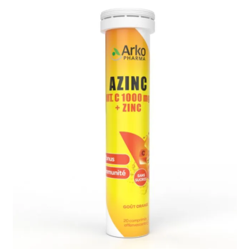 Azinc vit.c 1000mg + zinc Arkopharma - tube de 20 comprimés