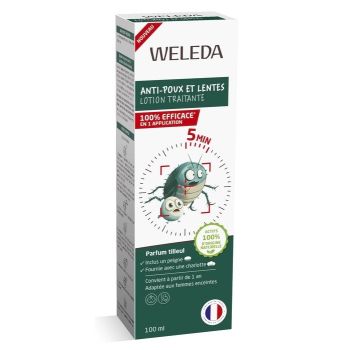 Lotion traitant anti-poux et lentes Weleda - flacon de 100ml