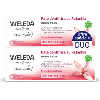 Pâte dentifrice au ratanhia Weleda