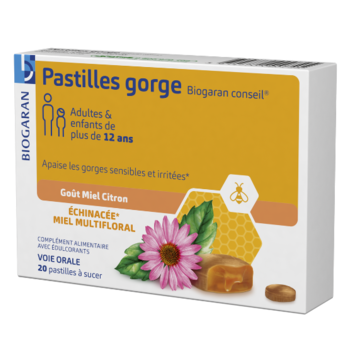 Pastilles gorge Biogaran - boite de 20 pastilles