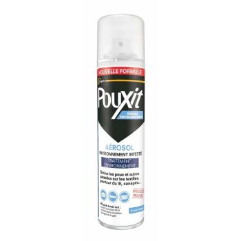 Pouxit aérosol spécial environnement infesté - spray de 250ml