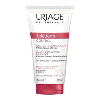 Toléderm Control gel lacté démaquillant Uriage - tube de 150ml