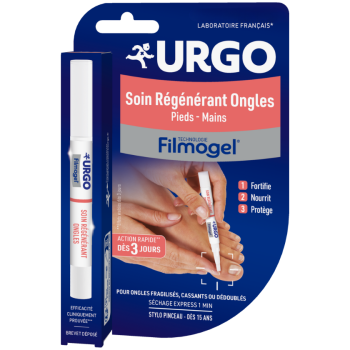 Filmogel Soin régénérant ongles Urgo - stylo pinceau de 2,3ml