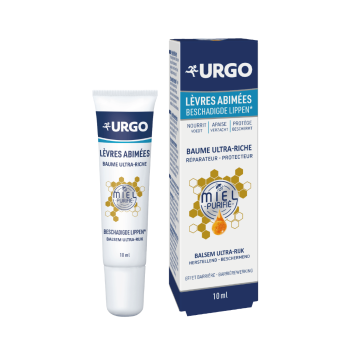 Baume ultra-riche lèvres abimées au miel Urgo - tube de 10ml