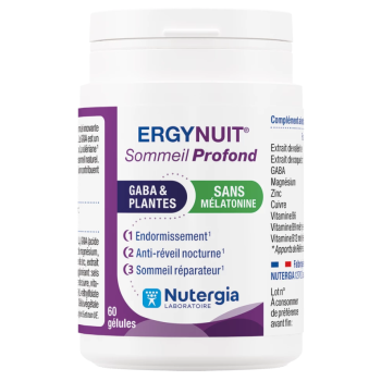 Ergynuit sommeil profond Nutergia - pot de 60 gélules