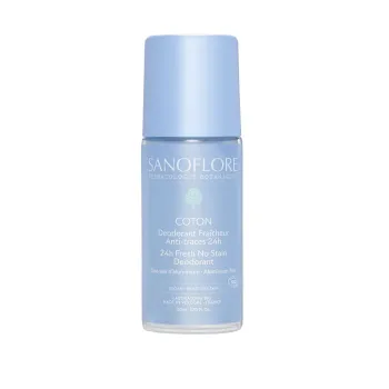 Déodorant 24h coton Sanoflore - roll-on de 50ml