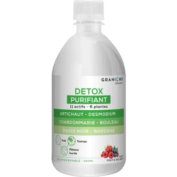 Détox purifiant goût fruits de bois Granions - flacon de 500ml