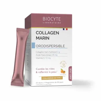 Collagen marin orodispersible Biocyte - boîte de 20 sticks 