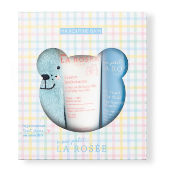 Ma routine bain Mon Petit La Rosée - coffret de 3 produits