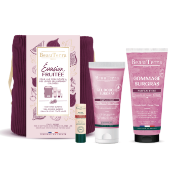 Trousse Evasion fruitée Beauterra - trousse de 3 produits
