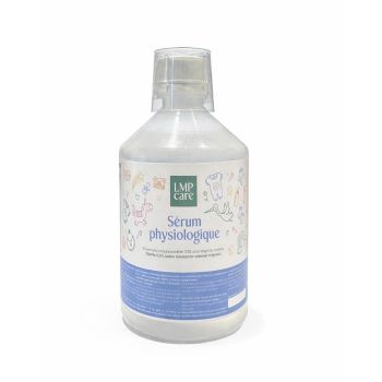Sérum physiologique stérile 0,9% LMP Care - flacon de 500ml