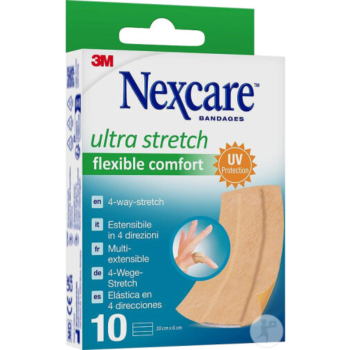 Ultra stretch flexible comfort pansements Nexcare - boite de 10 pansements