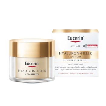 Hyaluron-Filler + Elasticity Soin de jour SPF15 Eucerin - pot de 50 ml