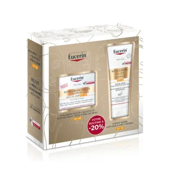 Coffret routine Hyaluron Filler + Elasticity SPF30 Eucerin - coffret 2 produits offre spéciale