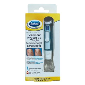 Solution mycoses des ongles Scholl - flacon de 3,8 ml + 5 limes jetables
