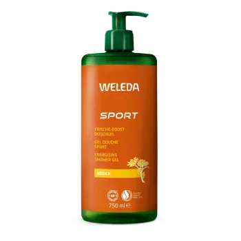 Gel douche sport à l'Arnica Weleda - flacon-pompe de 750ml