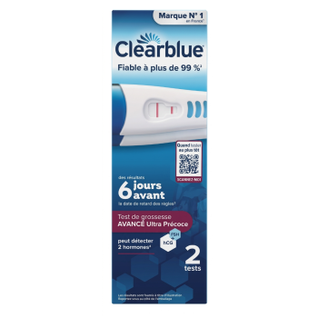 Test de grossesse Avance Ultra Précoce Clearblue - lot de 2 tests