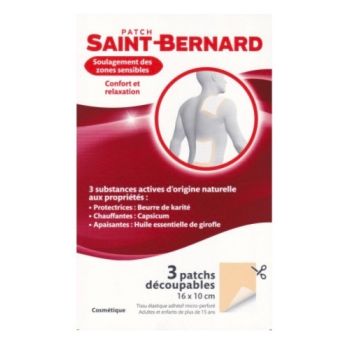 Patch découpable 16x10cm Saint-Bernard - boite de 3 patchs