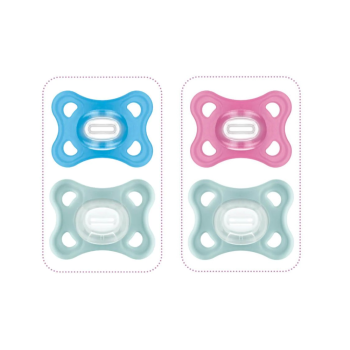 Sucette Comfort silicone 2-6mois Mam - boîte de 2 sucettes
