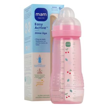 Biberon Easy Active 2ème âge 6 mois et + Mam - 1 biberon de 330 ml