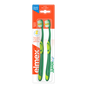 Brosse à dents souple Junior 6-12 ans Elmex - 2 brosses à dents