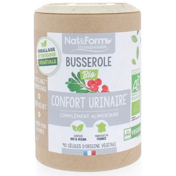 Busserole bio confort urinaire Nat&Form - boite de 90 gélules