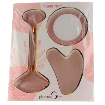 Coffret quartz-rose I love you PharmaGem - coffret de 3 produits