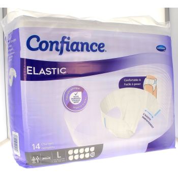 Confiance Elastic absorption 10 Gouttes taille L Hartmann - 14 changes complets