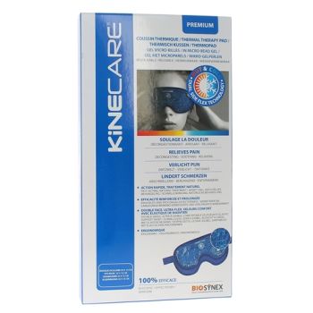Coussin thermique masque oculaire Kinecare - boîte d'un masque de 20x10 cm