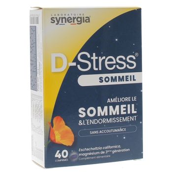 D-stress sommeil synergia - boîte de 40 comprimés