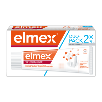 Dentifrice anti-carries professional Elmex - lot de 2 tubes de 75 ml