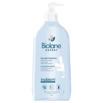 Eau nettoyante sans rinçage Biolane Expert - flacon-pompe de 500 ml